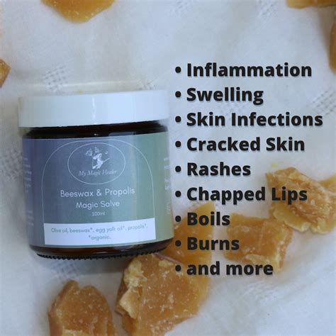 Beeswax and propolis spell salve
